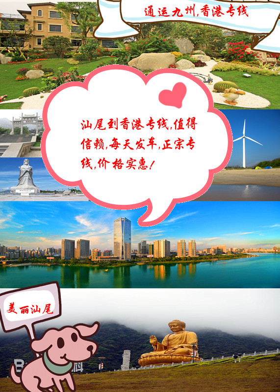汕尾到香港專線，2天到達，汕尾到香港物流公司，今天發，明天到香港，